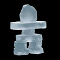 Frosted Inukshuk Sculpture (2 1/2")
